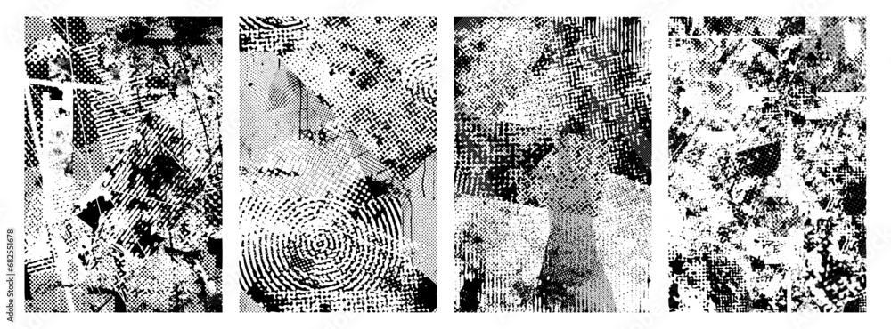 Punk grunge distressed poster backgrounds. Overlay poster texture with ...