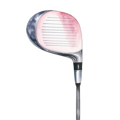 Golf club - driver - isolated on transparent background