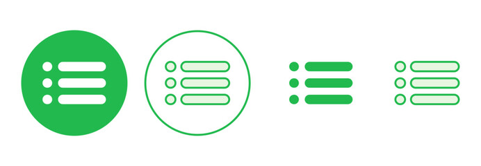 Menu Icon set. web menu icon. hamburger menu symbol