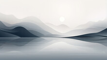 Abstract Gray Landscape Color Background