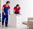 © Elnur - Two young contractor employees moving personal belongings