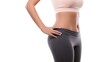 © kiki__ - Sexy girl,Woman body portrait white background. slim fitness girl perfect body. lifestyle health concept