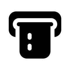 Sticker - atm glyph icon