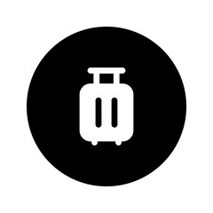 Wall Mural - luggage glyph circular icon