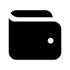 Sticker - wallet glyph icon