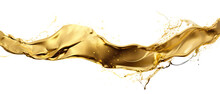Gold Paint Splatters From Splatterspng . Gold Foil Frame Gold Brush Stroke On Transparent Background.