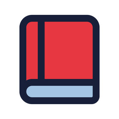 Poster - book flat line icon