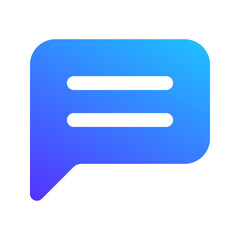 Sticker - message gradient fill icon