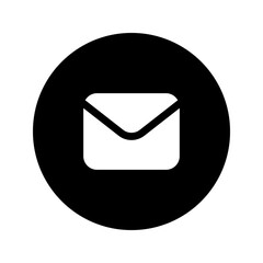 Poster - message glyph circular icon