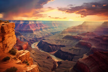 Beautiful View Of The Grand Canyon In America 
