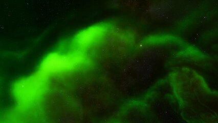 nebula gas cloud in deep outer space, science fiction illustration, colorful space background with stars 3d render
