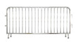PNG format showcases an isolated crowd control metal barrier on a transparent background.