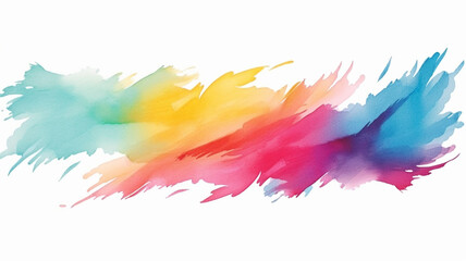Canvas Print - Hand painted colorful watercolor background