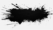 Modern grunge brush rough ink black stroke