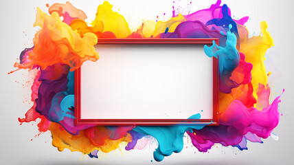 Sticker - Dynamic Color Palette Abstract Frame