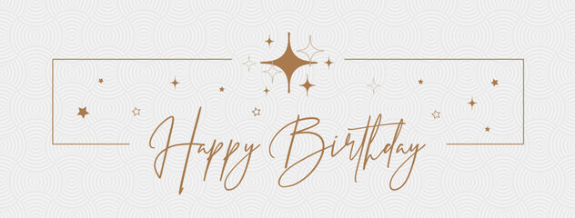 Poster - happy birthday with cool font	