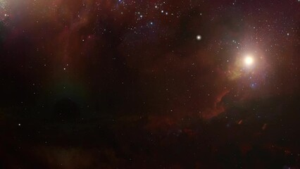 Wall Mural - background  nebulae and space dust 4k.