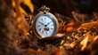 © KWY - a watch on a pile of leaves