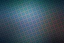 Textile Cloth Blue And Brown With A Kaleidoscope Pattern