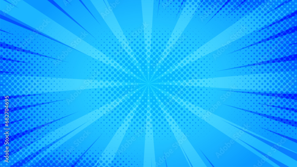 pop art comic blue abstract background Stock Vector | Adobe Stock