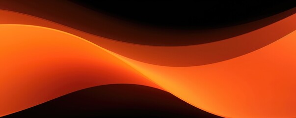 Wall Mural - Orange black abstract colorful orange curve background