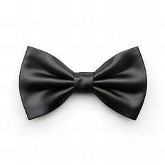 Poster - Black bow tie isolated on white background