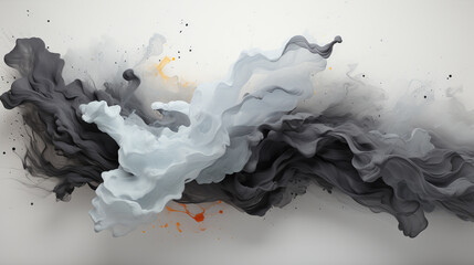 Poster - gray paint splash background