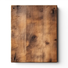 Wooden board isolated on white background