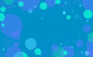 abstract background with bubbles, Abstract blue background with circles, Blue banner