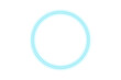 © fatima - Neon laser circle, glowing ring with light. Blue ray circular with light effect. Techno futuristic impulse circle isolated on transparent background. Vector illustration