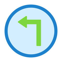 Poster - Left Turn Icon