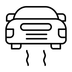 Sticker - Slippery Road Icon