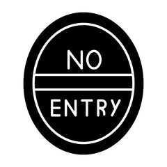 Sticker - No Entry Icon