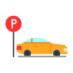 Sticker - Parking Icon