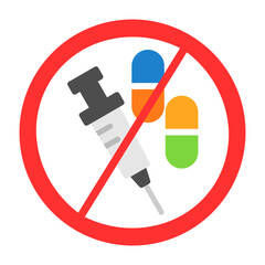 Poster - No Drugs Icon