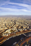 Fototapeta Paryż - Jesienny widok na poranny Paryż