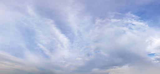 Wall Mural - Morning sky background. Panoramic sky with cloud