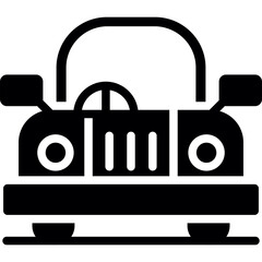 Wall Mural - Wedding Car Icon