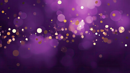 Wall Mural - Purple Festive abstract Background, Happy New Year Celebration Sparkles Banner, space for text	
