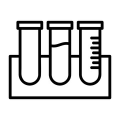 Canvas Print - Test Tubes Icon