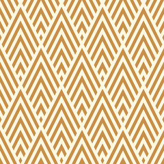 Wall Mural - Seamless luxury gold diamond pattern square rhombus with striped lines background for wallpaper, card, print, vector illustration.