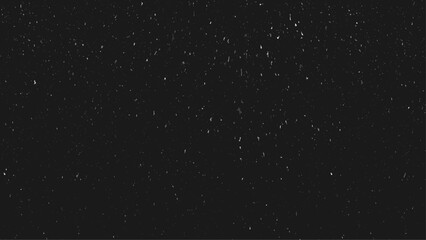 Wall Mural - beautiful snowfall isolated on the black background. seamless loop animation. use the composite mode