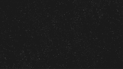 Wall Mural - flying dust particles on a black background. bokeh on black background. starry night sky