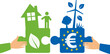Europe pour la rénovation énergétique , concept écologie et économie des énergies, indépendance énergétique