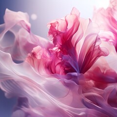 Wall Mural - Bright background of pink abstract flowers
