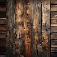 Fototapete - Beautiful wood texture as background abstract. Illustration for cover, interior design. Generative AI