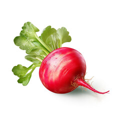 Wall Mural - Radish isolated on white background
