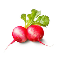Wall Mural - Radish isolated on white background
