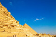 Great Egyptian pyramids. Pyramids of Cheops and Khafre.