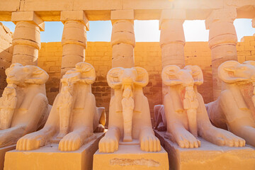 Wall Mural - Ancient temple complex of Karnak.